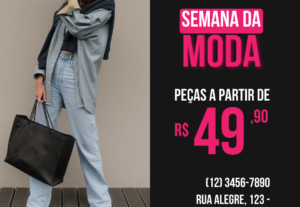 Eu vou fazer um post criativo para sua loja de roupas