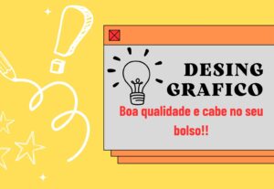 Eu vou fazer qualquer trabalho simples de desing pra voce