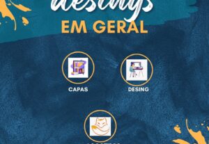 Eu vou fazer designs gráficos, capas logos, coisas de design