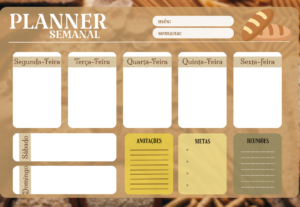 Eu vou fazer o seu planner