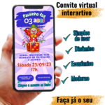 Eu vou fazer um convite de aniversário virtual e interativo