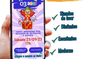 Eu vou fazer um convite de aniversário virtual e interativo