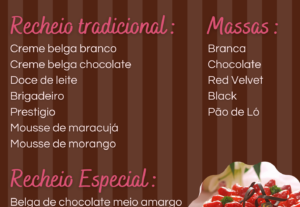 Eu vou fazer um cardápio para o seu negócio.