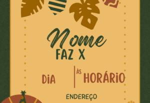 Eu vou fazer um convite profissional para sua festa