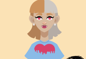 Eu vou te criar um personagem vetorial em flat art