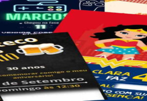 Eu vou fazer convites de aniversário para o WhatsApp