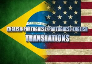 Eu vou fazer traduções inglês-português e português-inglês.