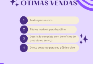 Eu vou escrever para anúncios, copywriting e outros.