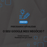 Eu vou atualizar seus dados do Google meu negócio.