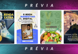Eu vou criar uma capa de e-book personalizada para você
