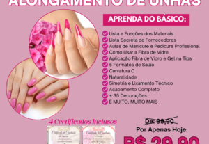 Eu vou fazer certificado para cursos, tabela de preços e log...