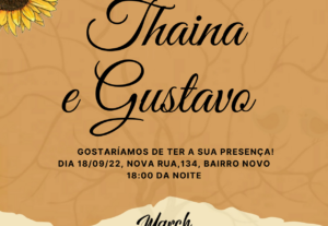 Eu vou fazer a arte para os convites da sua festa