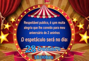 Eu vou criar uma linda arte para o seu convite infantil