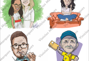 Eu vou transformar você em uma caricatura, use como quiser