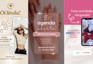Eu vou criar 3 posts para seu story