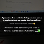 Eu vou te oferecer serviços de copywriting
