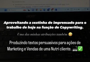 Eu vou te oferecer serviços de copywriting