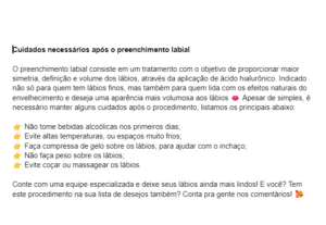 Eu vou fazer a legenda do seu post no Instagram