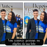 Eu vou remover pessoas/objetos da sua foto