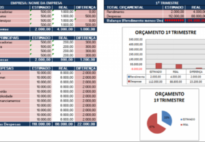 Eu vou fazer suas planilhas e organização de agendas.