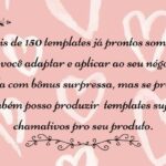 Eu vou produzir seus templates lindos e criativos