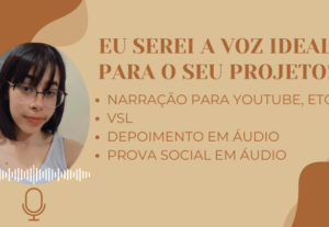 Eu vou fazer a narração que você precisa