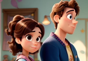 Eu vou fazer imagens Disney Pixar para redes sociais.