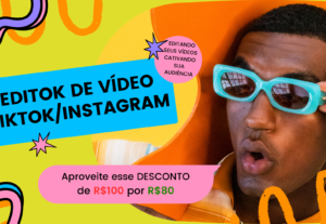 Eu vou Editar Vídeos para TikTok e Instagram Profissional