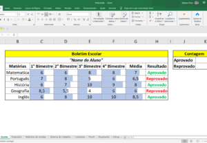 Eu vou criar uma planilha no Excel para você.