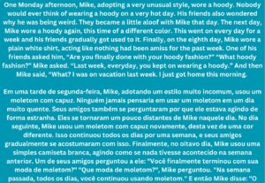 Eu vou realizar tradução em inglês, francês, espanhol.