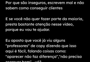 Eu vou escrever todos os anúncios que você precisar