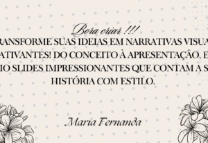 Eu vou criar slides visualmente atraentes e profissionais .