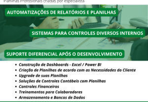 Eu vou criar planilhas em excel profissionais