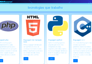 Eu vou desenvolver paginas web semânticas e estáticas