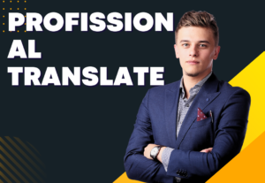 Eu vou fazer tradução profissional rapidamente