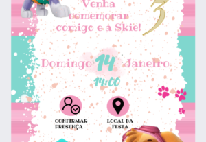 Eu vou fazer convites em qualquer tema