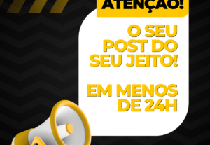 Eu vou montar um post de sucesso do seu produto em um dia