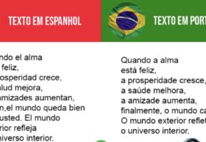 Eu vou Traduzir todos os seus textos e em espanhol e ingles