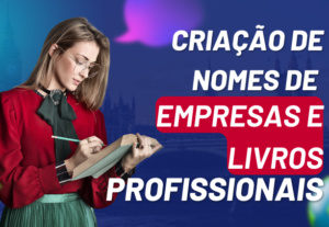 Eu vou criar 20 nomes para a sua empresa ou livro
