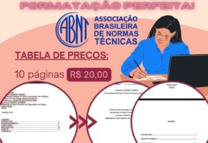 Eu vou formatar seu documento dentro das normas da abnt