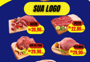 Eu vou criar cartasses de oferta do seu supermercado