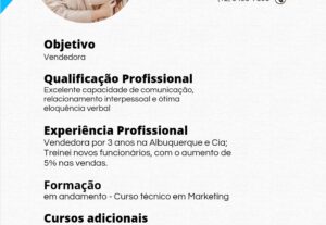 Eu vou criar seu currículo moderno e detalhado para vc