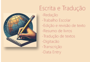 Eu vou escrever ou traduzir seu texto