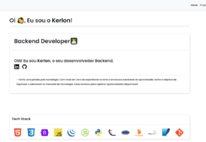Eu vou construir um site simples para você