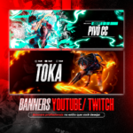 Eu vou fazer seu banner profissional para Youtube/Twitch