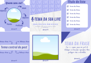 Eu vou liberar posts de editáveis autorais no canva para voc...