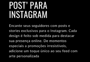Eu vou fazer seus post de feed