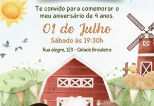 Eu vou fazer seu convite de aniversário