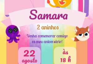 Eu vou fazer um designs banner de convite de aniversario
