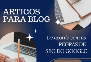 Eu vou escrever artigos para ranqueamento SEO.